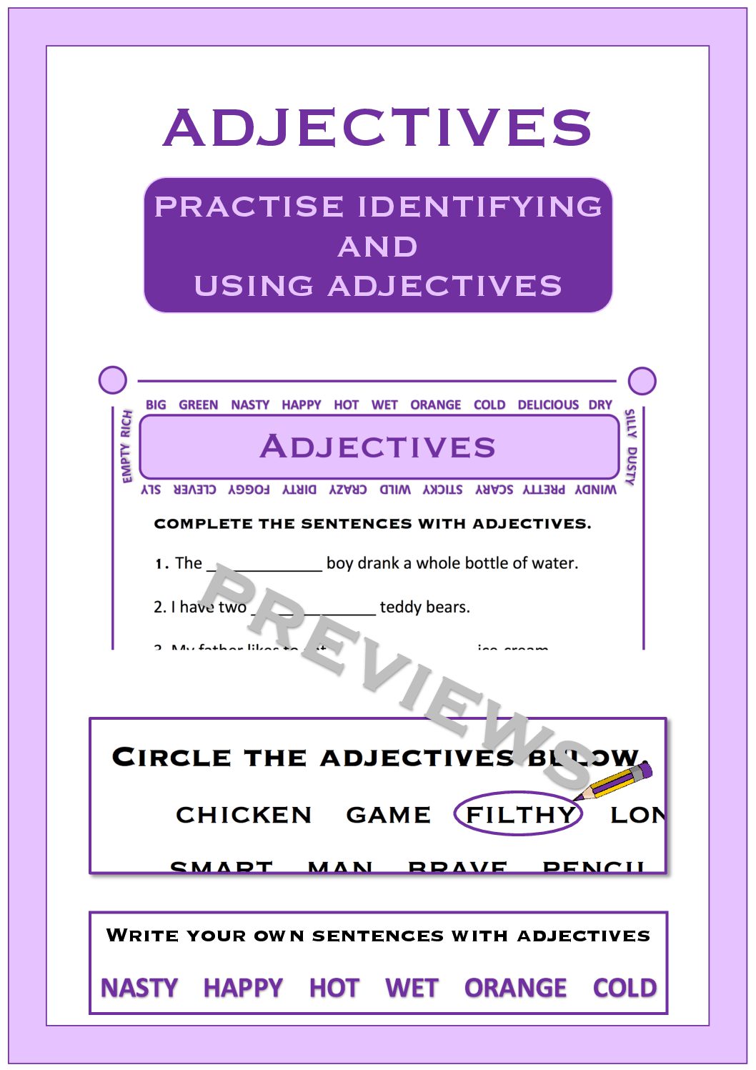 Adjectives • Teacha!