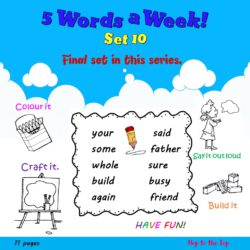 5 Words A Week! Set 10, HF And Sight Words. • Teacha!