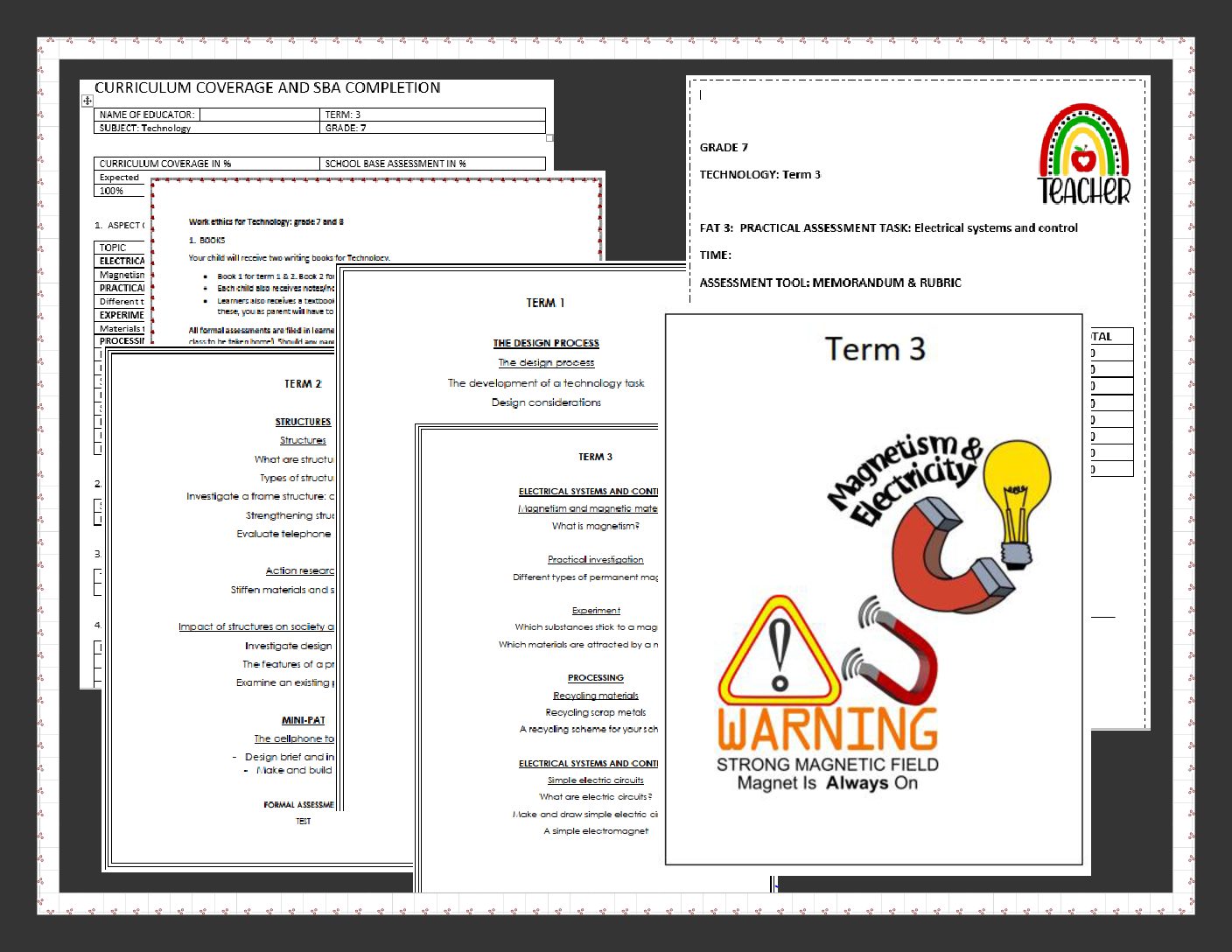 Technology grade 7 bulk pack Term 3 • Teacha!