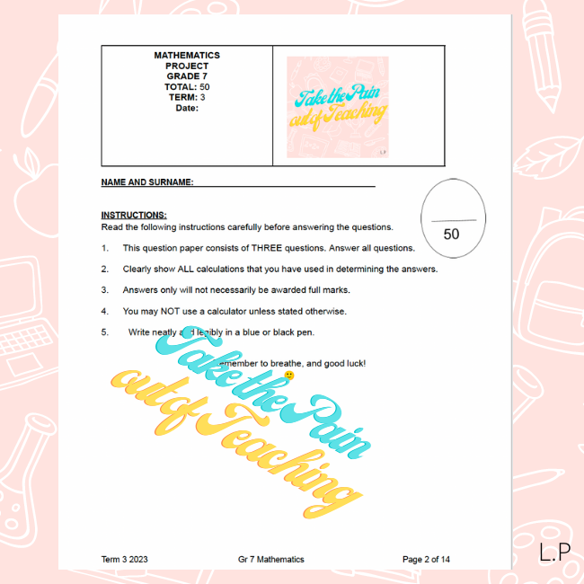 Atp 2024 Grade 7 Mathematics Carlyn Stephi