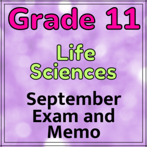 life science grade 11 assignment september 2017 memorandum