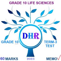 GRADE 10 LIFE SCIENCE TERM-3 TEST AND MEMORANDUM (2023) • Teacha!