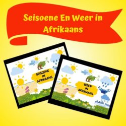 Seisoene En Weer in Afrikaans /Seasons And Weather in Afrikaans, • Teacha!