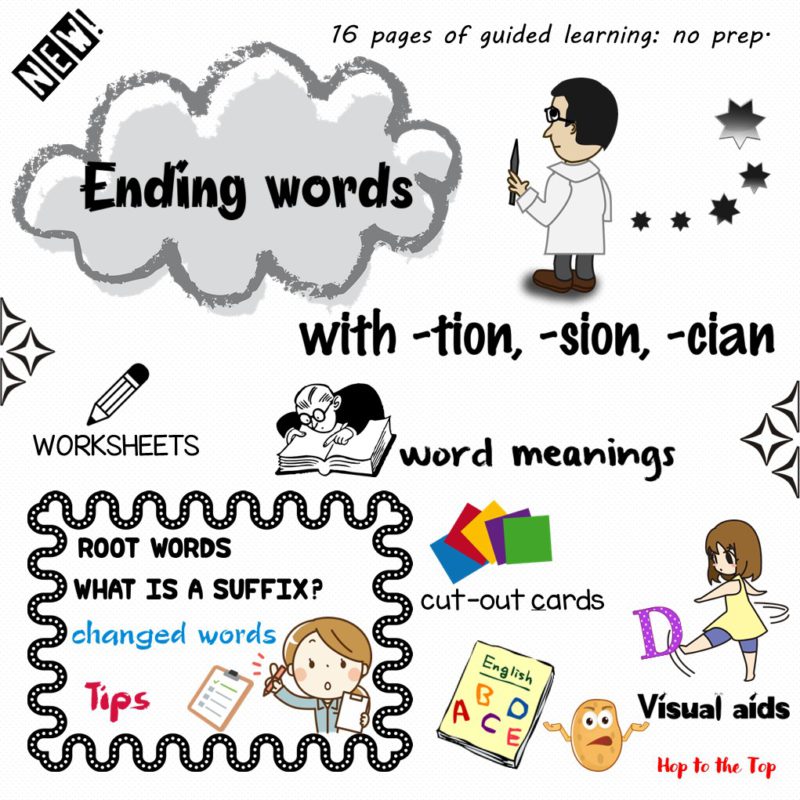 Ending Words With TION SION CIAN Teacha 