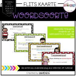 Afrikaanse Woordsoorte Flitskaarte • Teacha!