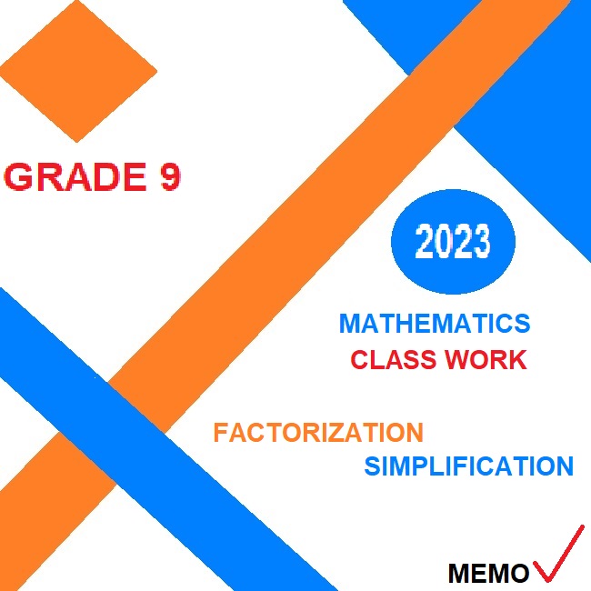 grade 9 maths assignment term 3 memorandum