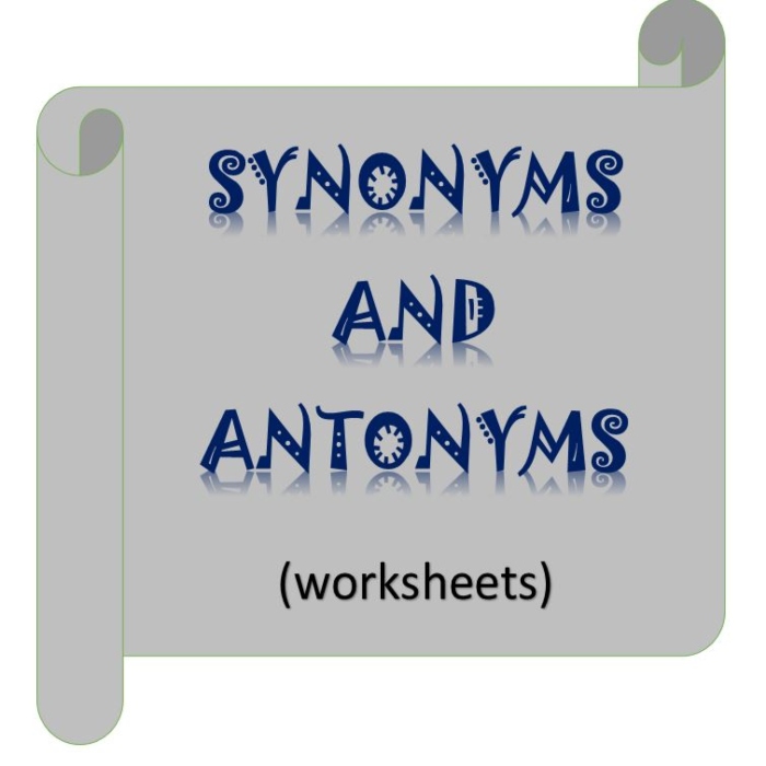 Synonyms and Antonyms (Grade 6, Zambian Curriculum)