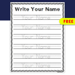 FREE – Editable Name Writing Practice: Autofill • Teacha!