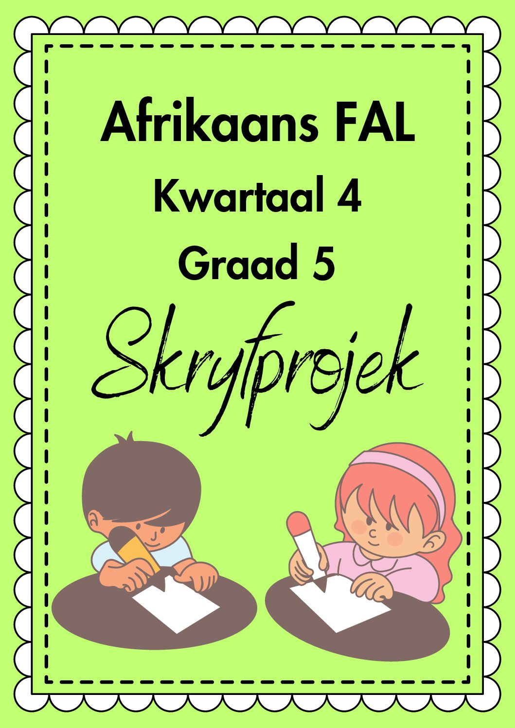 creative writing in afrikaans