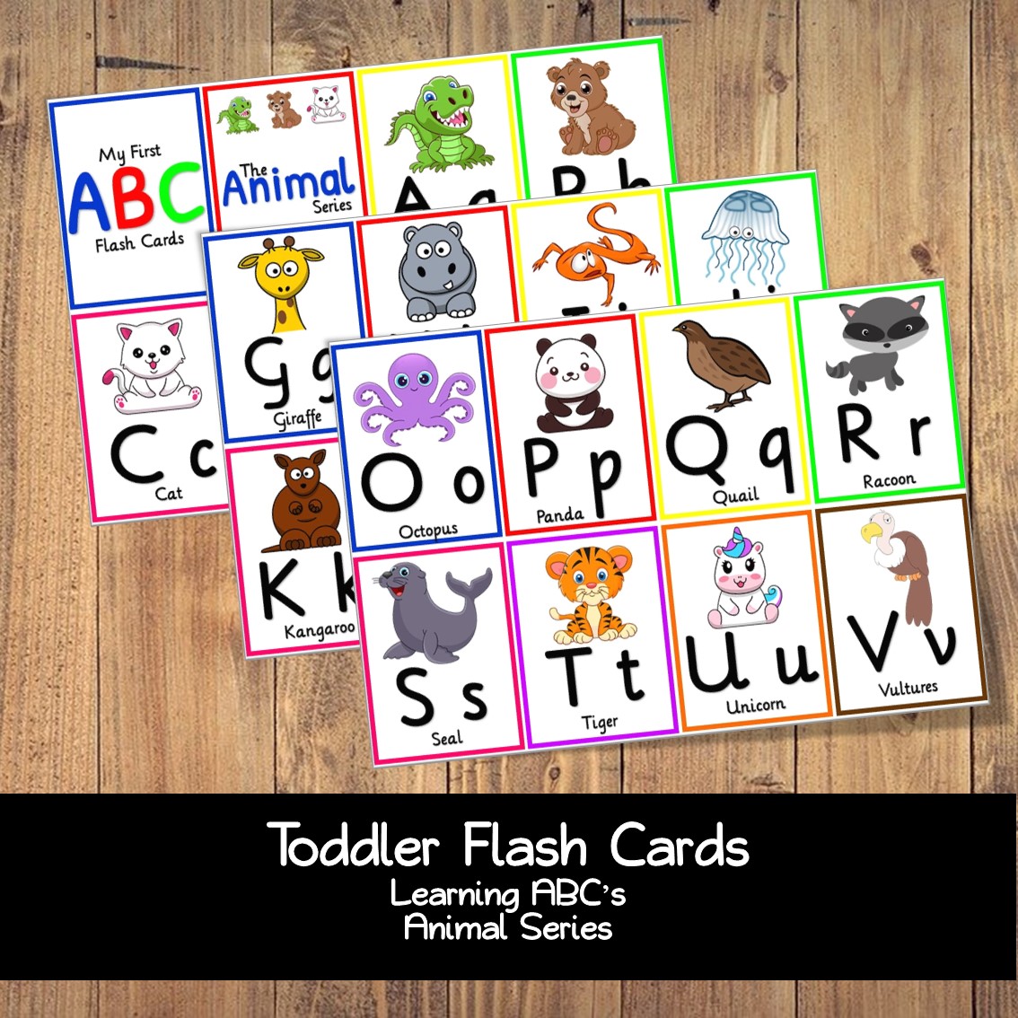 Animal Alphabet Flash Cards • Teacha!