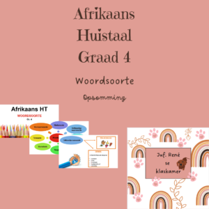 Graad 4 Afrikaans Ht – Woordsoorte • Teacha!