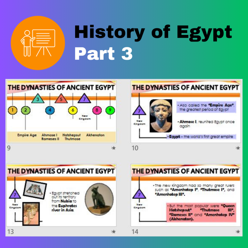 History of Egypt PART 2 PPT (29 Slides) • Teacha!