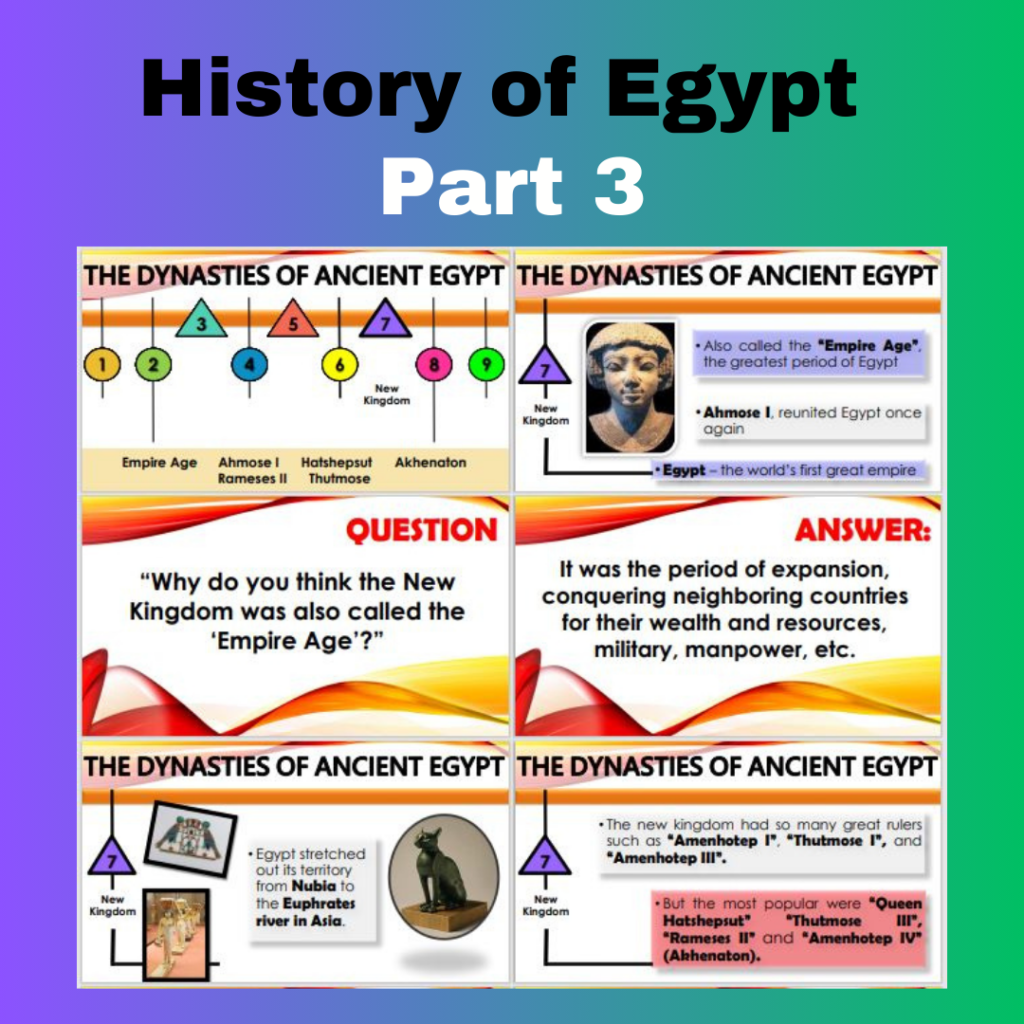 Handouts – History of Egypt PART 2 (28 Pages) • Teacha!