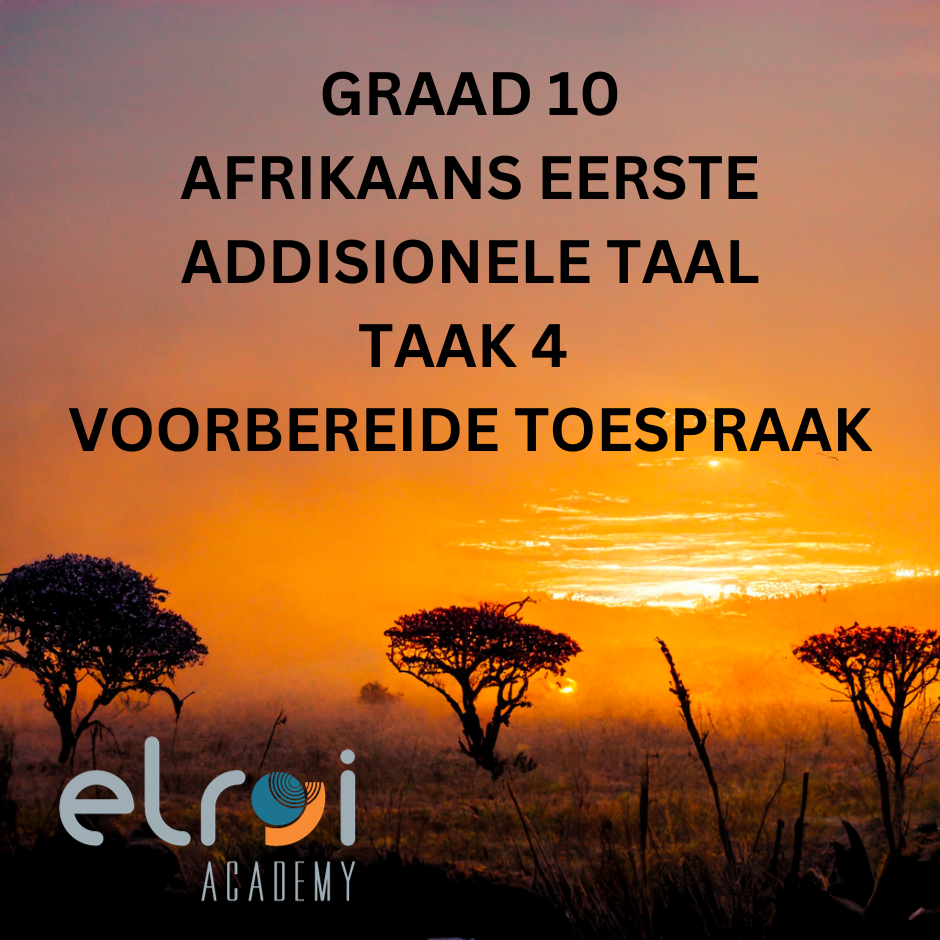 2023 Afrikaans Eerste Additionele Taal Graad 10 Taak 4 Voorbereide ...