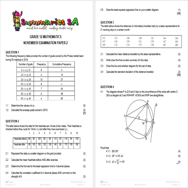 mathematics assignment grade 12 april 2023