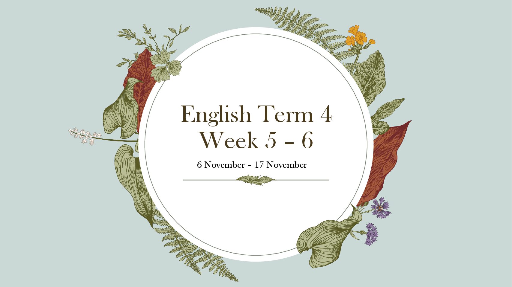 English Week 5 And 6 • Teacha!