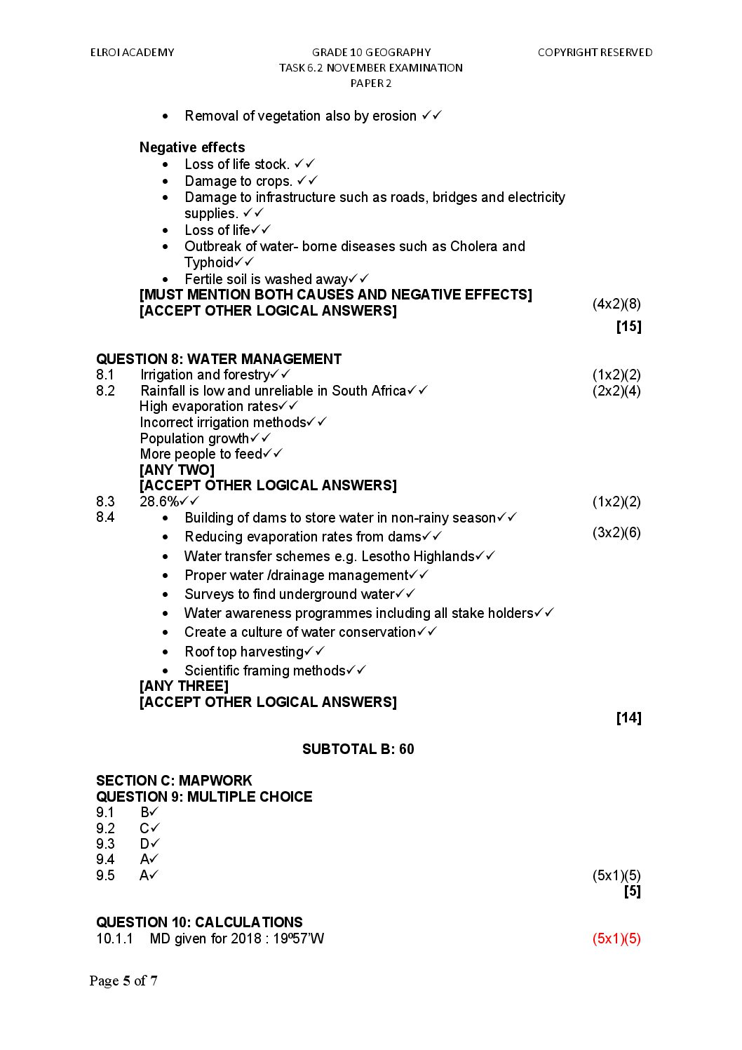 geography grade 11 research project term 1 2023