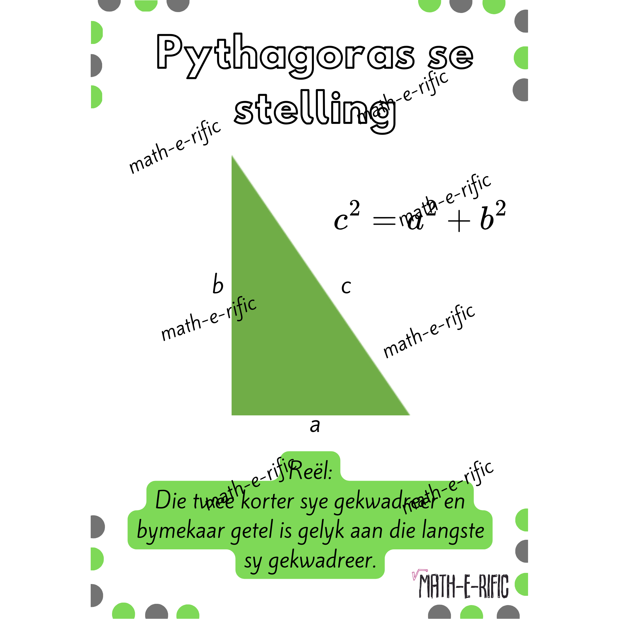 Pythagoras Se Stelling Teacha