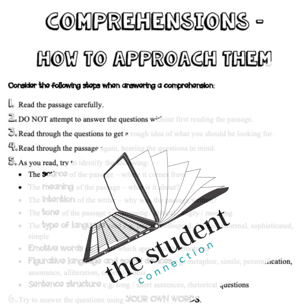 Grade 8 Comprehension Booklet • Teacha!