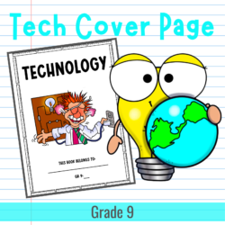 Technology Cover Page / Tegnologie Voorblad (Grade 9) • Teacha!