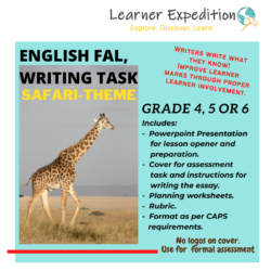 English FAL Gr.5 Term 1 Assessment Task Writing • Teacha!