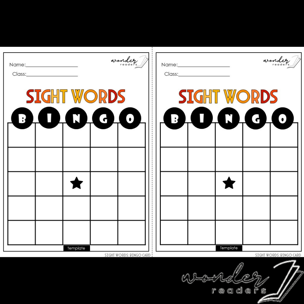 Complete Sight Words Worksheets Set 1-6 with Tracker and Bingo Game •  Teacha!