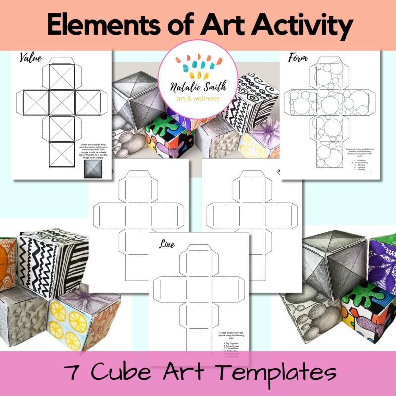 Elements of Art Cube Art Template • Teacha!