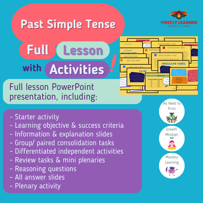 Past Simple Tense – Complete Grammar Lesson with Activities • Teacha!