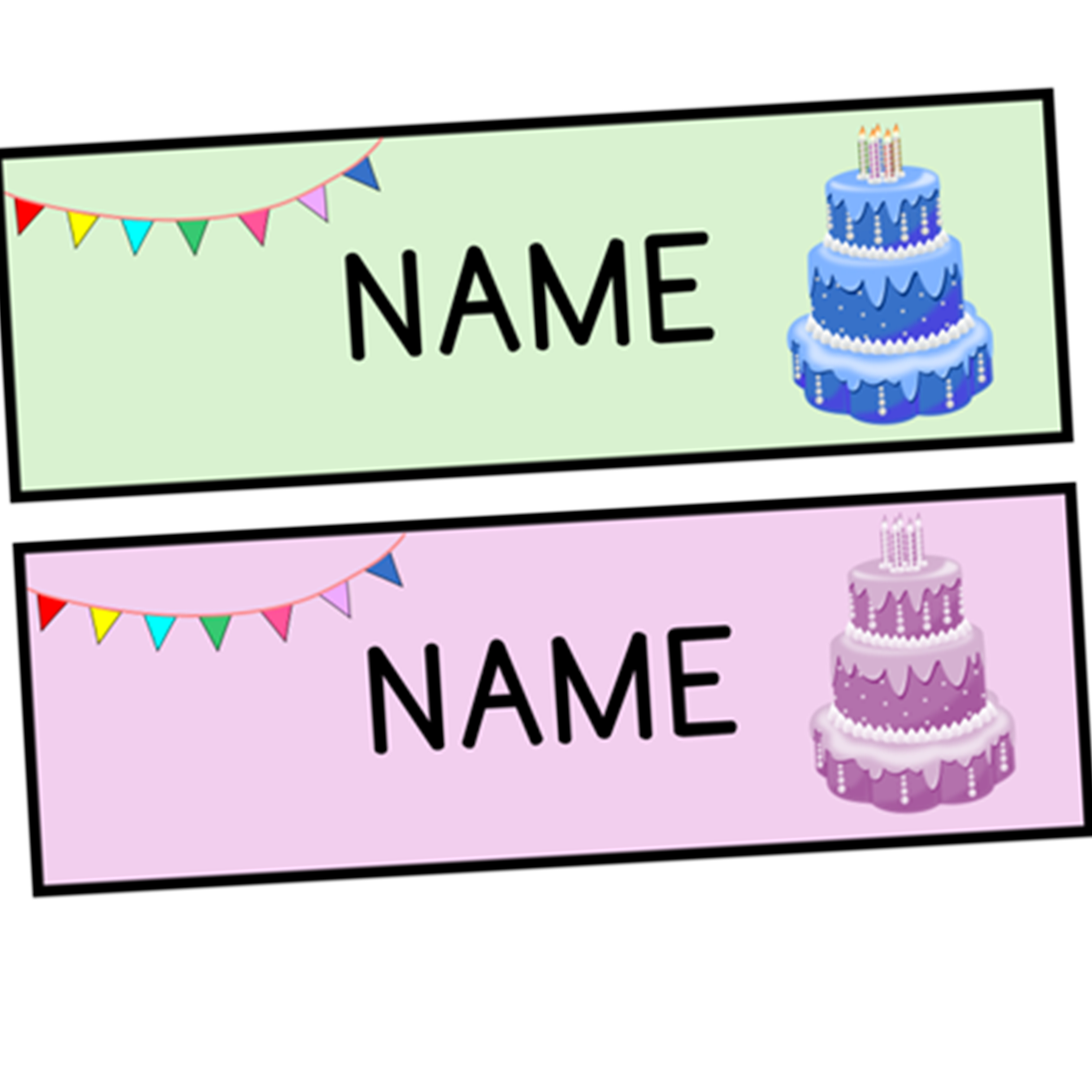 Printable Nametags, Editable Student Name Labels, Editable Classroom ...