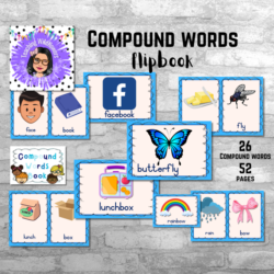 Compound Words Flip Book and Game • Teacha!