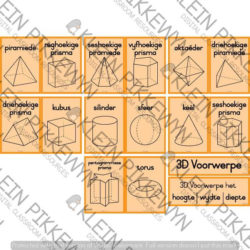 3D Voorwerpe (ORANJE) • Teacha!