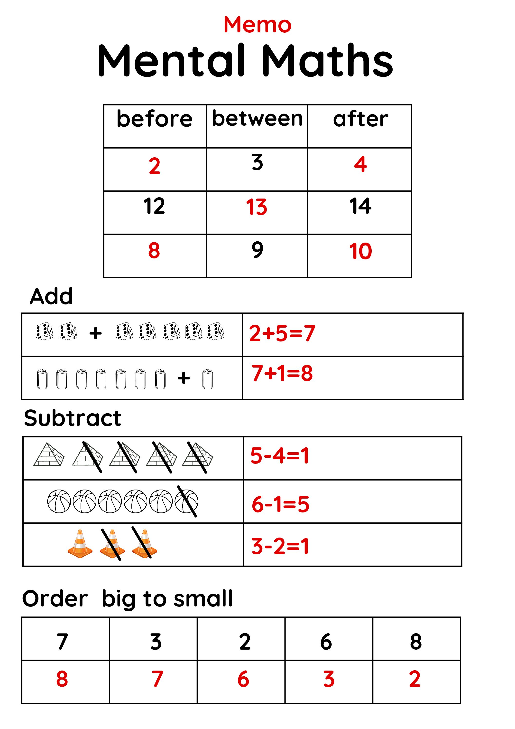 Mental maths grade 1-3 • Teacha!