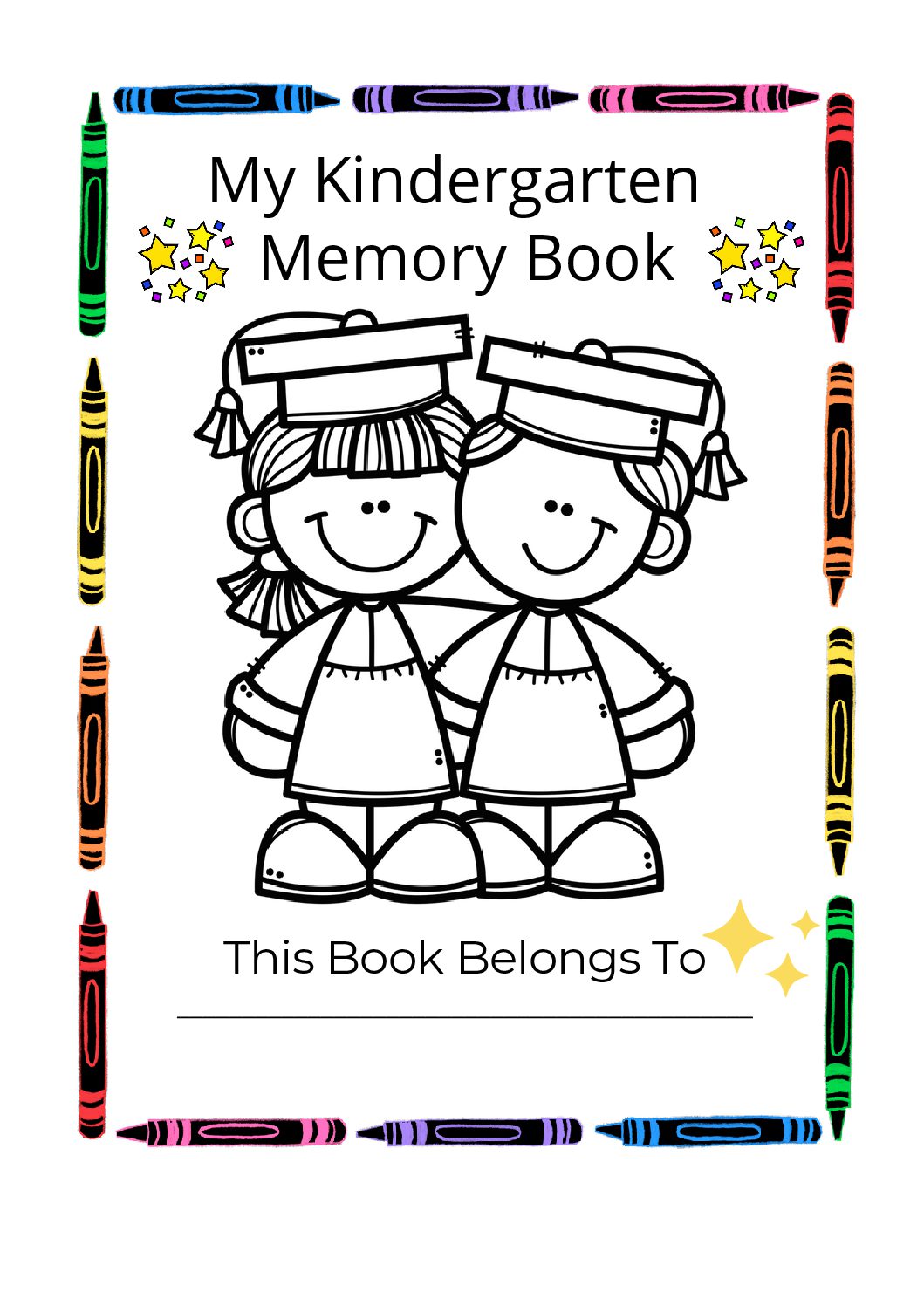 kindergarten memory book • Teacha!