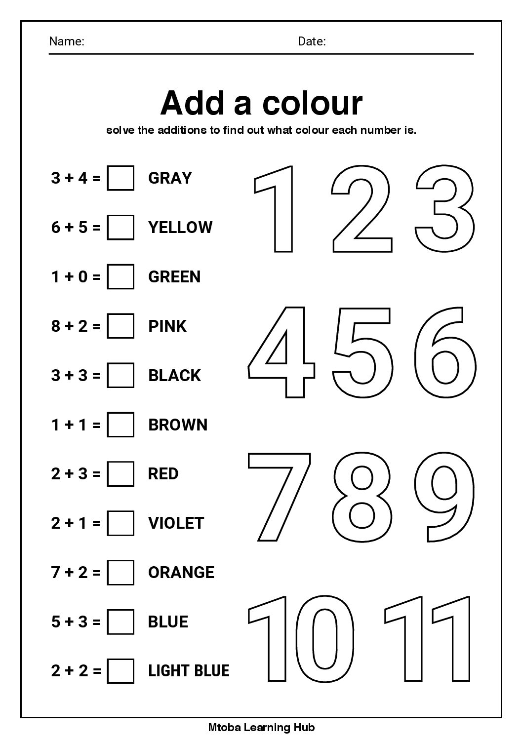 Addition interactive worksheet • Teacha!