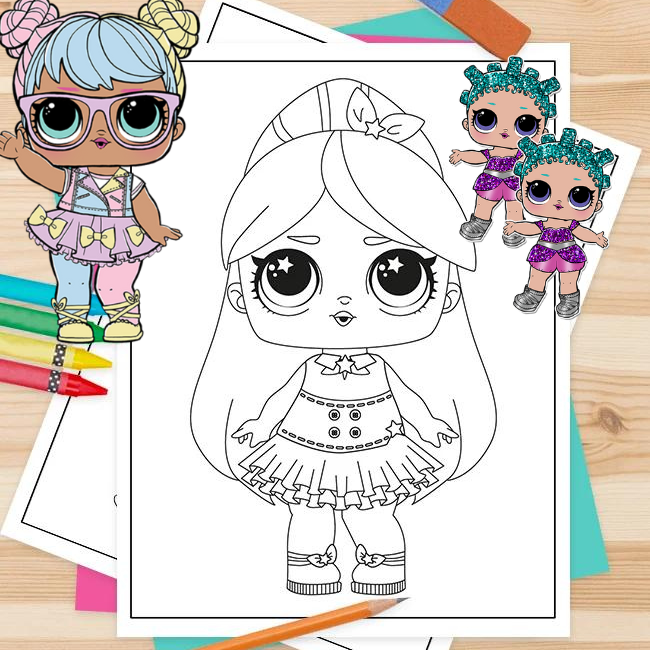 printable lol surprise coloring pages For Kids